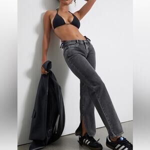 PacSun Lowrise Straight Split Hem Denim Jeans size 29 NEW